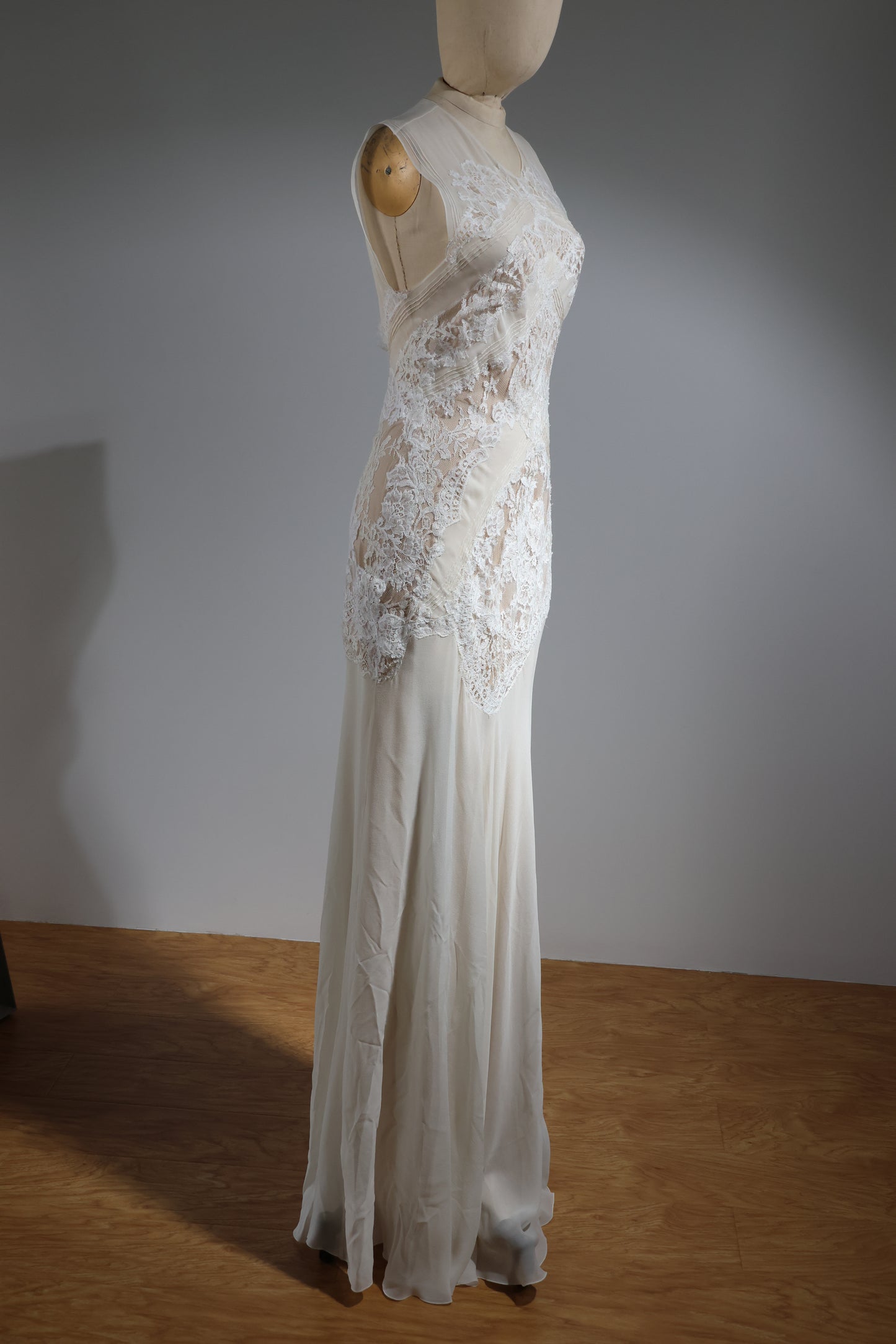 Foddis Glance Long Dress Georgett / Satin Dress - White