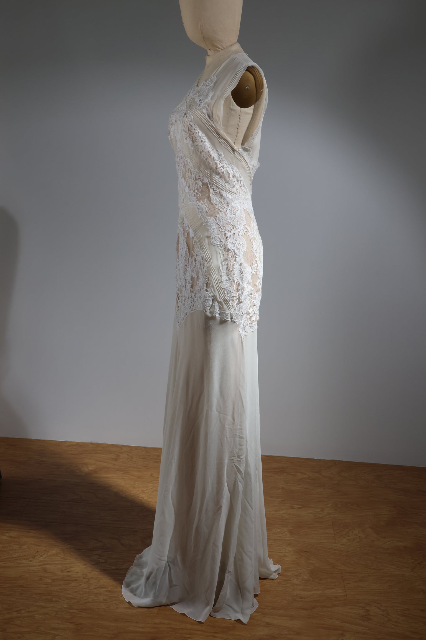 Foddis Glance Long Dress Georgett / Satin Dress - White