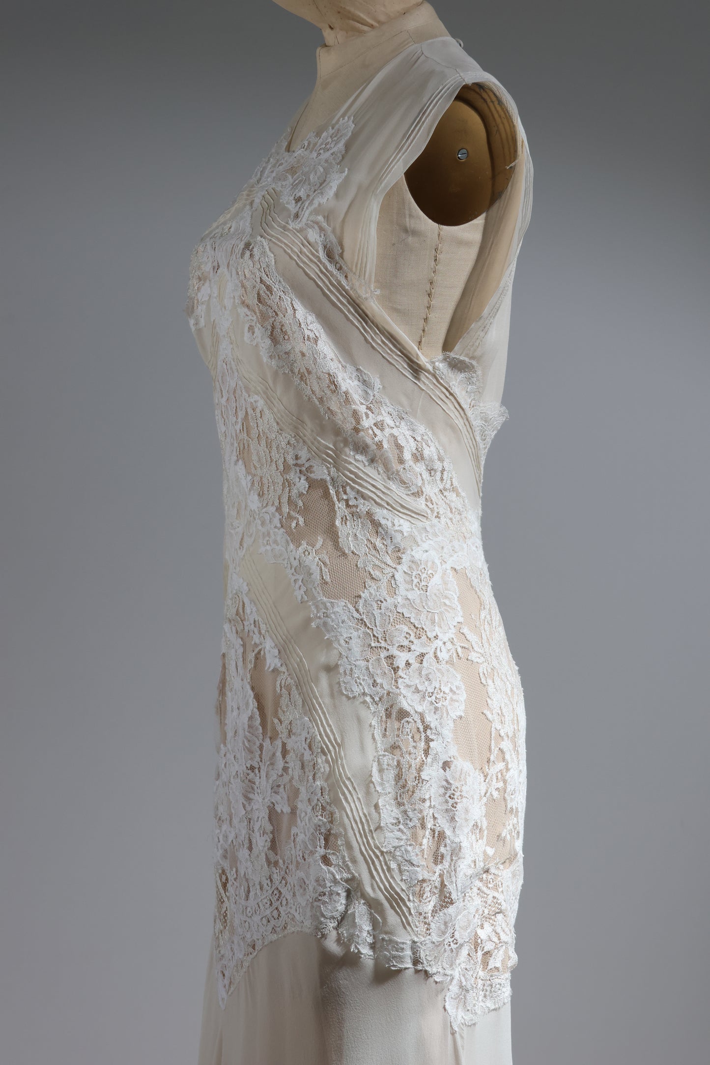 Foddis Glance Long Dress Georgett / Satin Dress - White