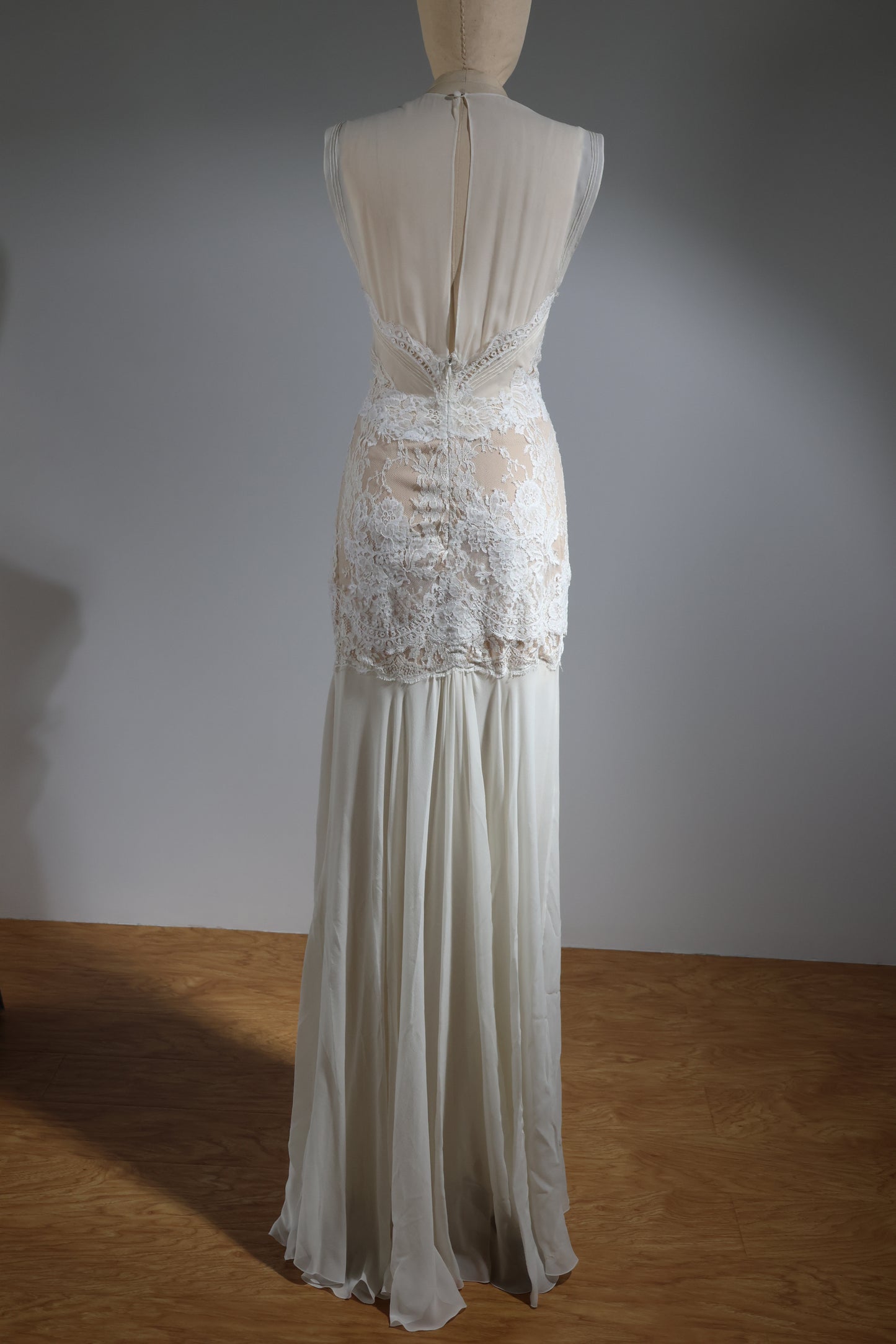 Foddis Glance Long Dress Georgett / Satin Dress - White