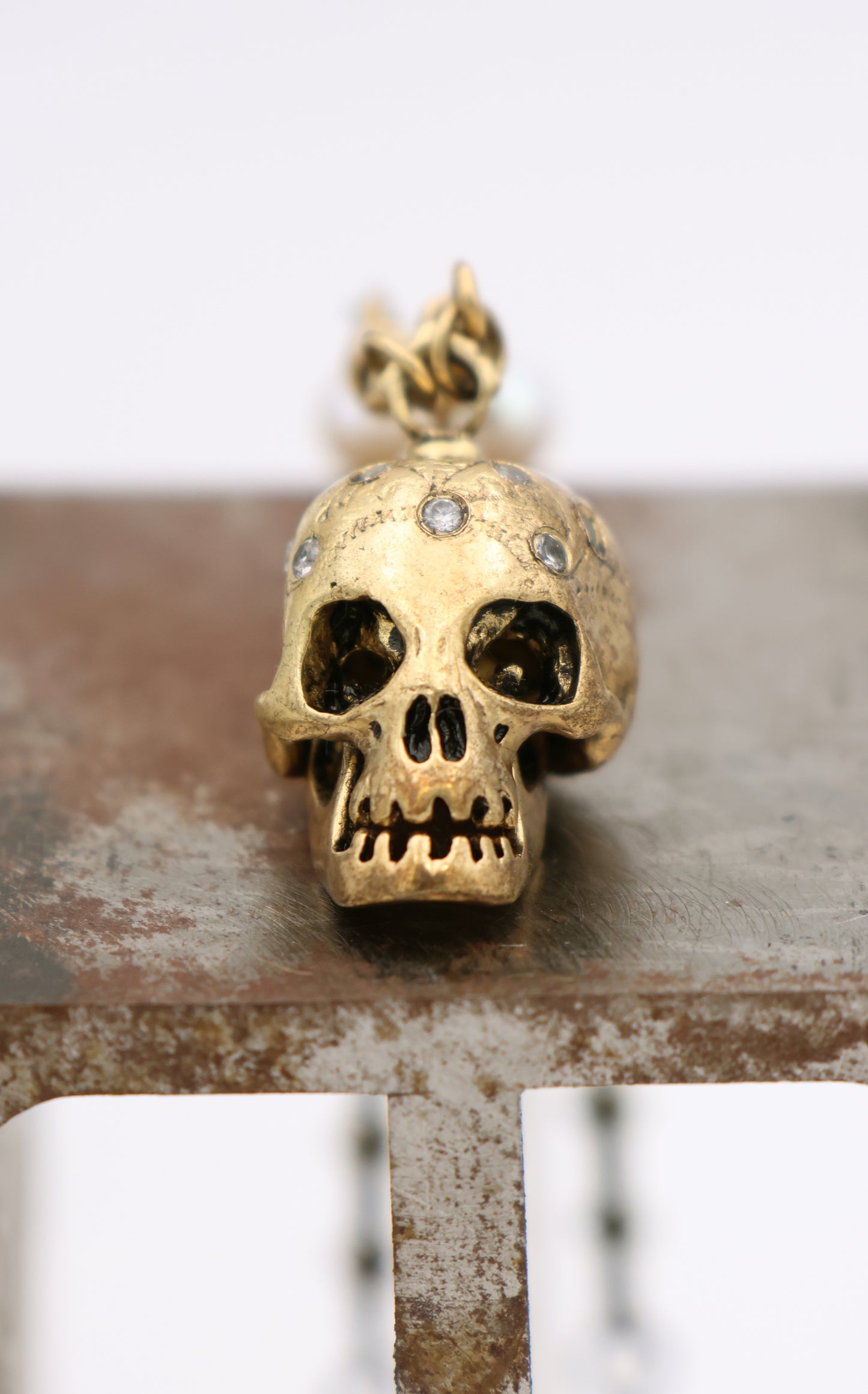 Gold Skull Necklace