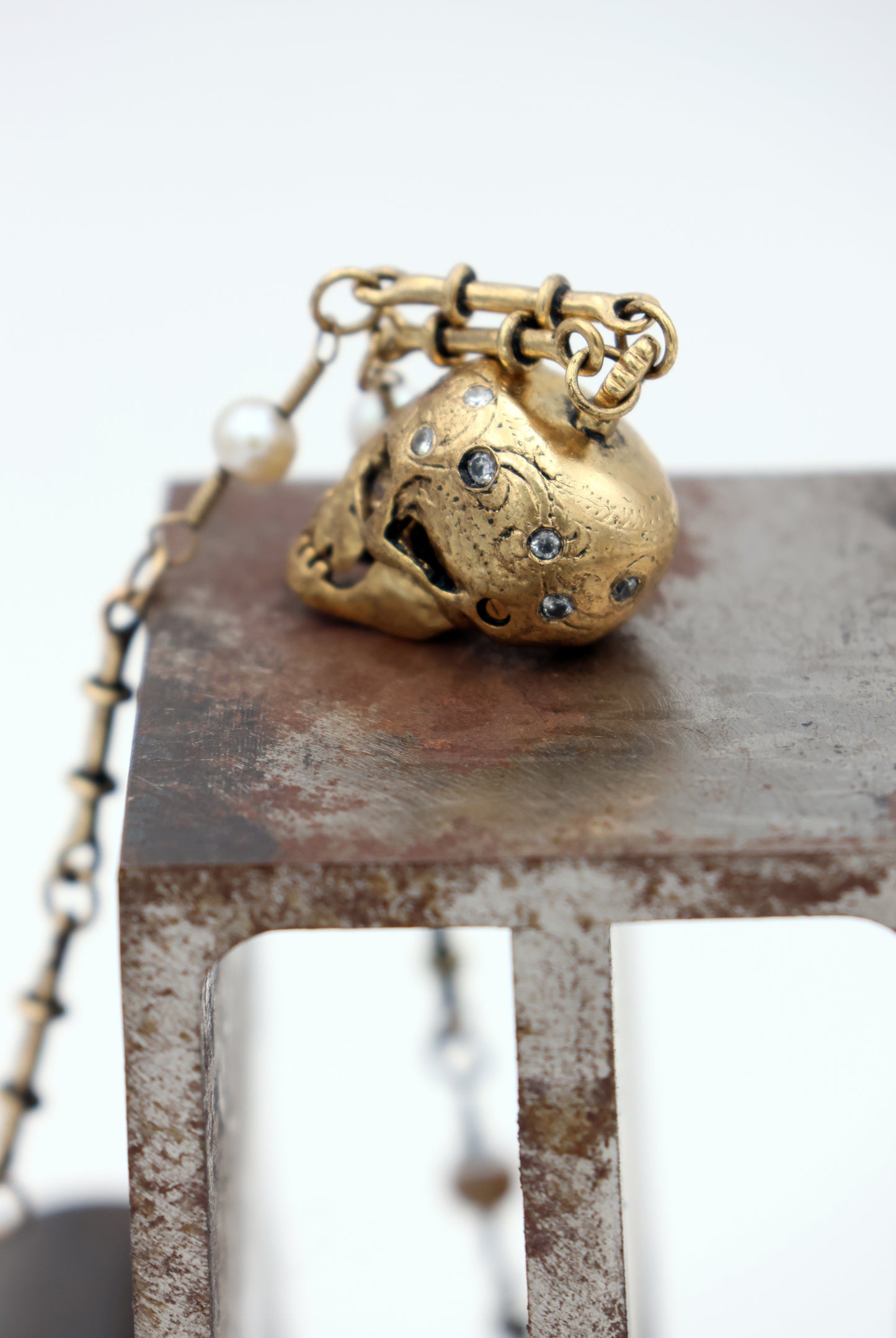 Gold Skull Necklace