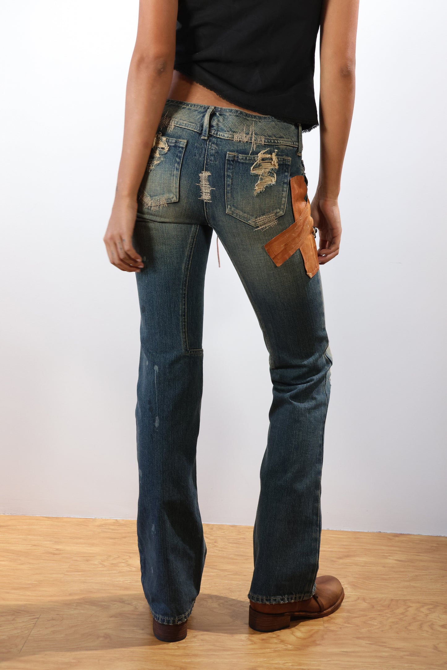 Share Spirit Ladies Jeans Embelished - Psychedelic