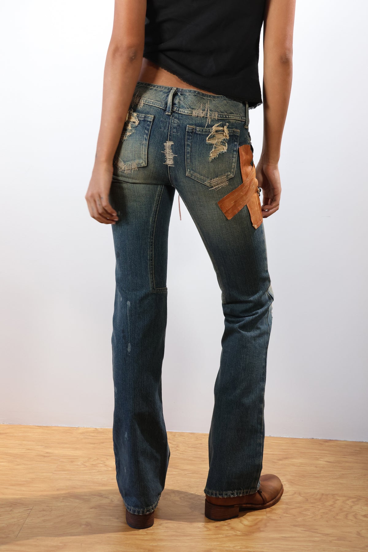 Share Spirit Embellished Jeans — Psychedelic