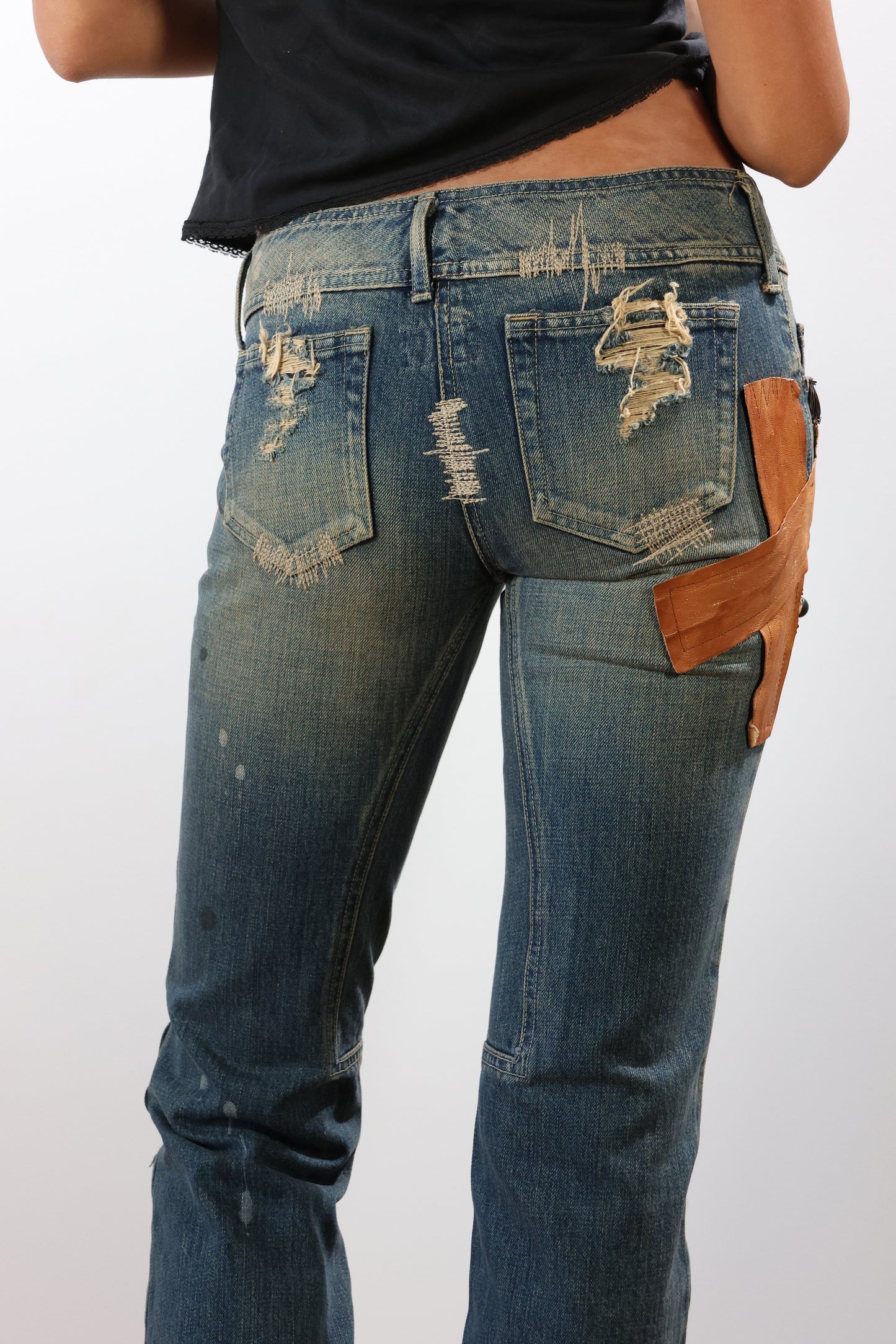 Share Spirit Ladies Jeans Embelished - Psychedelic