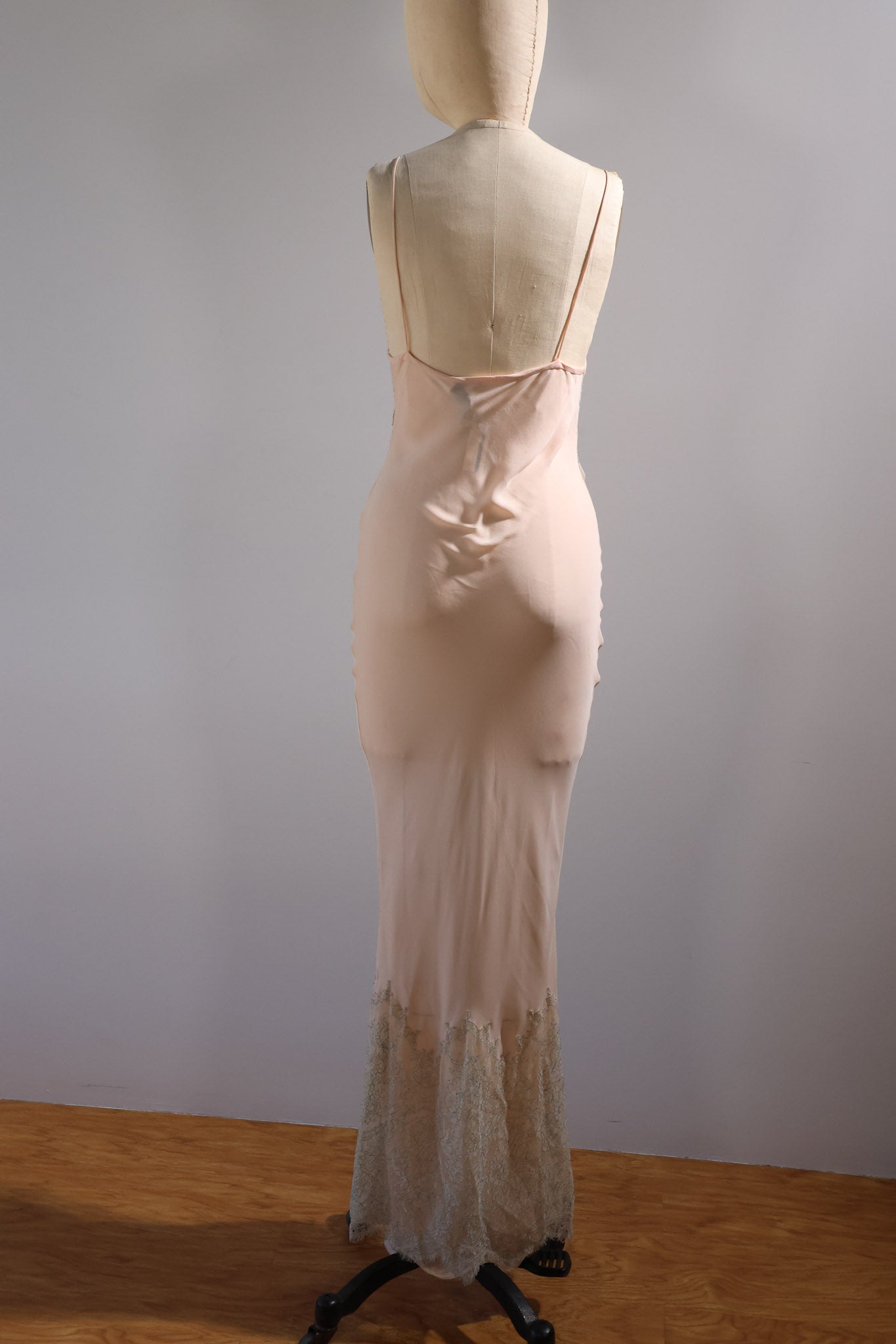 Grachvogel Long Dress Lace Trim - Jade