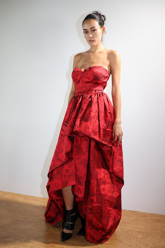 Yolancris 1234 Evening Dress — Rose Red