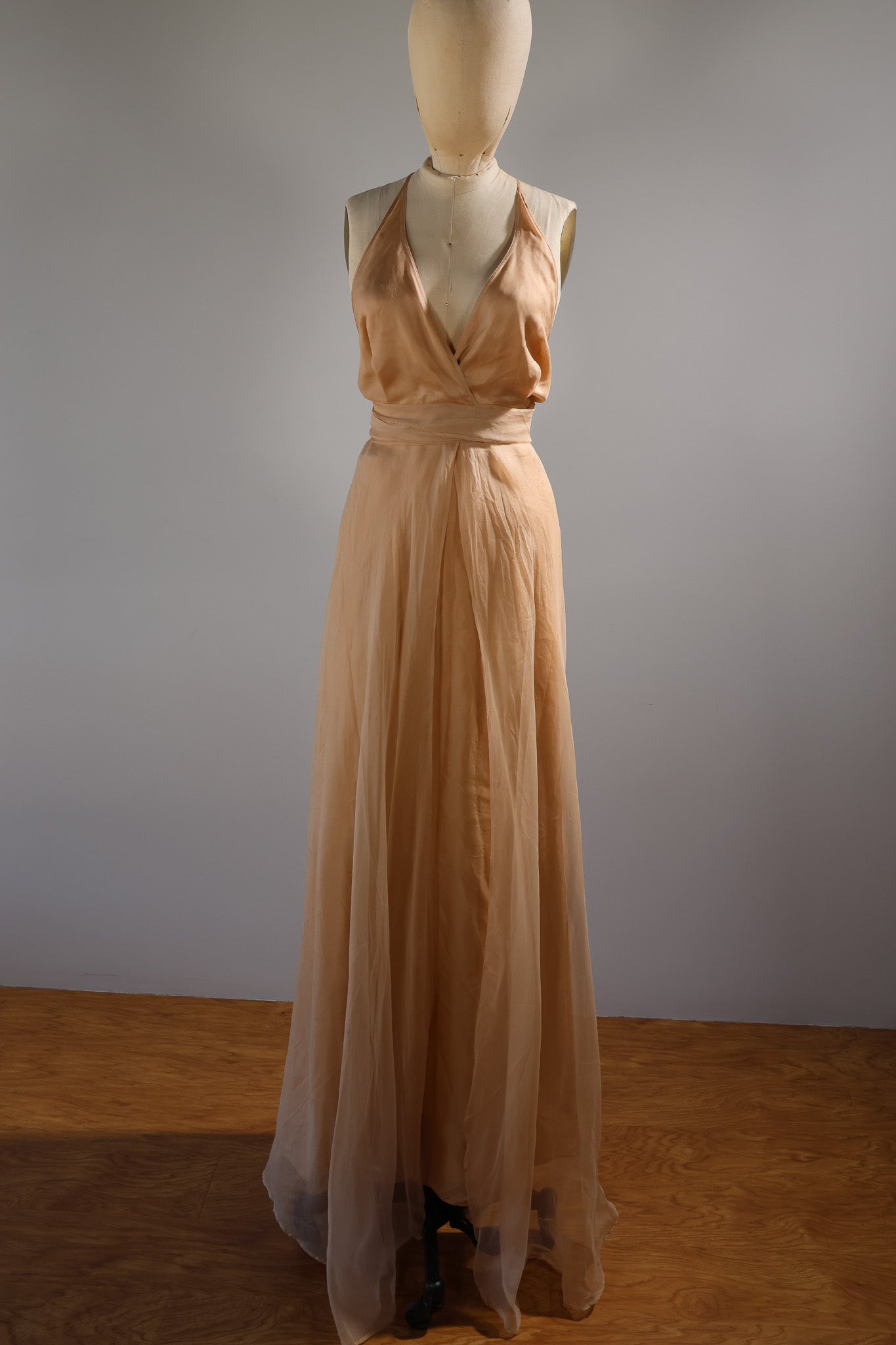 Les Habitudes Lined Parson Dress - Gold