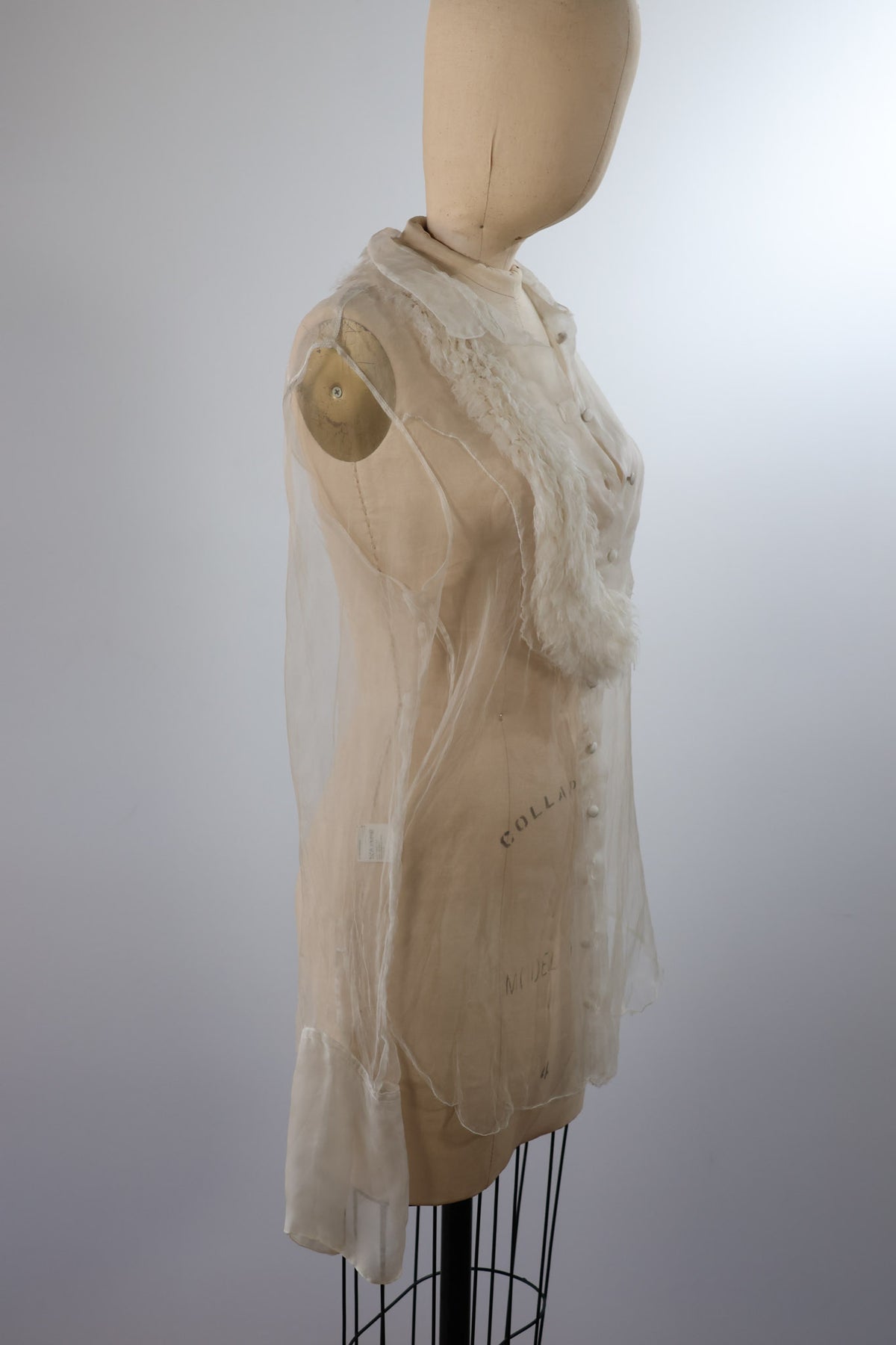 Marc Le Bihan Chemise Plastron — Ecru