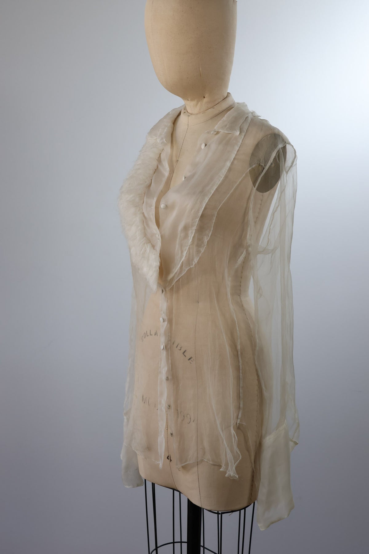 Marc Le Bihan Chemise Plastron — Ecru