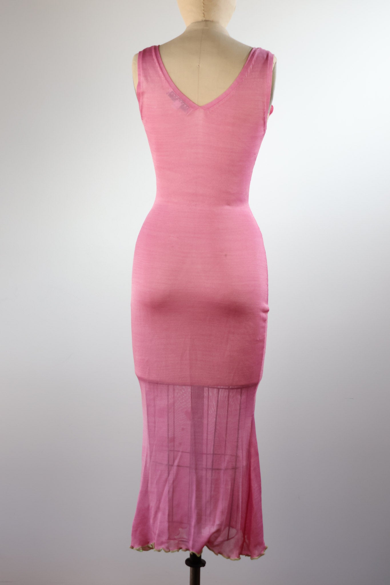 Maria Grachvogel Floral Appliqué Knit Dress — Cerise Pink