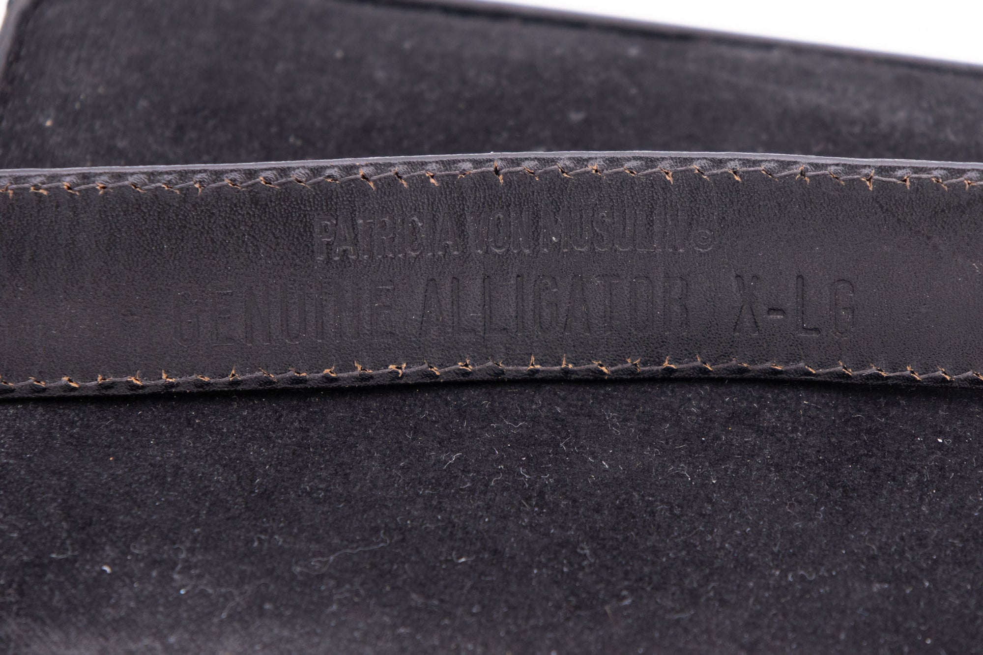 Vintage Patricia Von Musulin Alligator &amp; Sterling Silver Belt