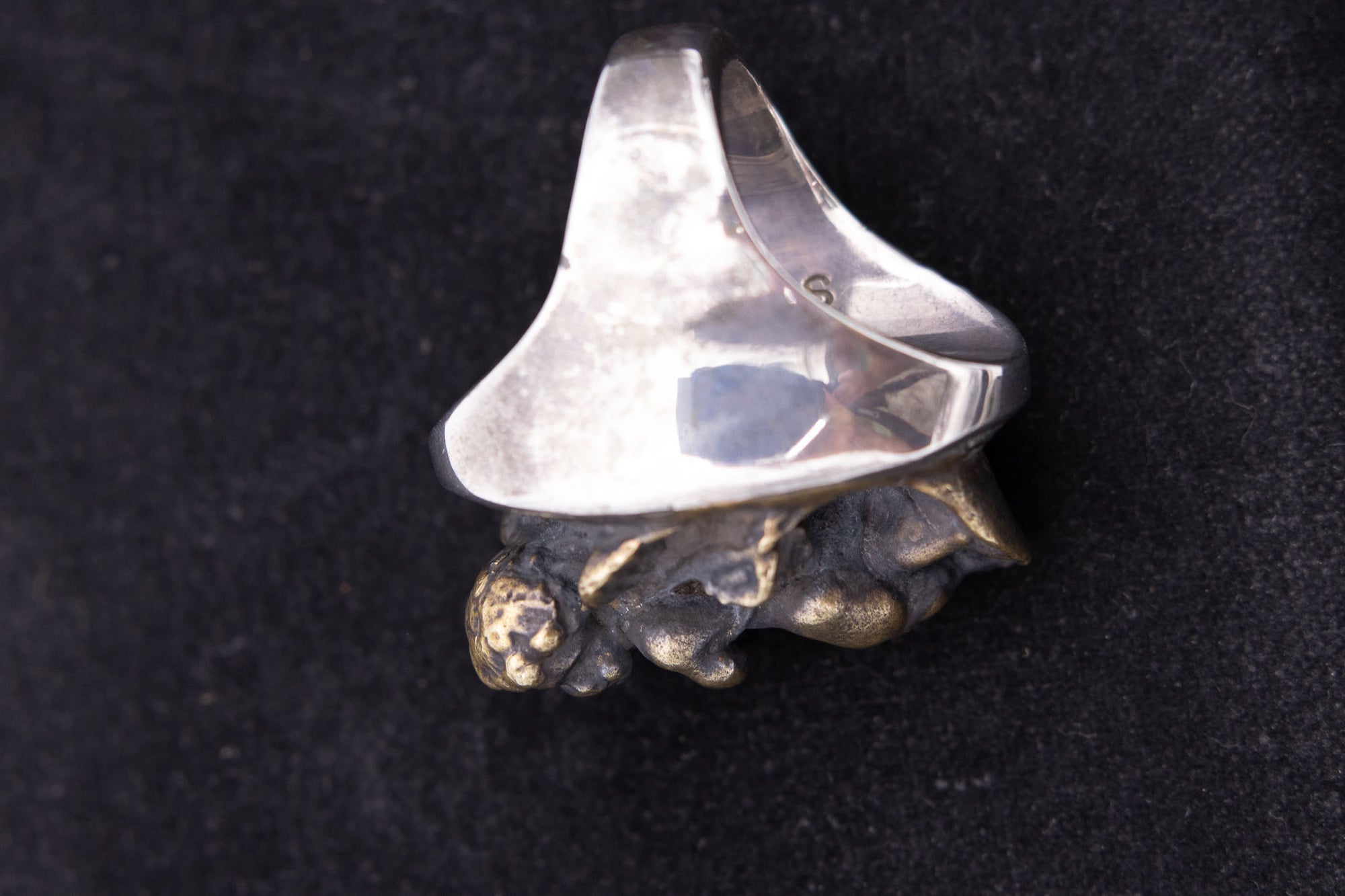 Share Spirit Solid Silver Cherub Ring