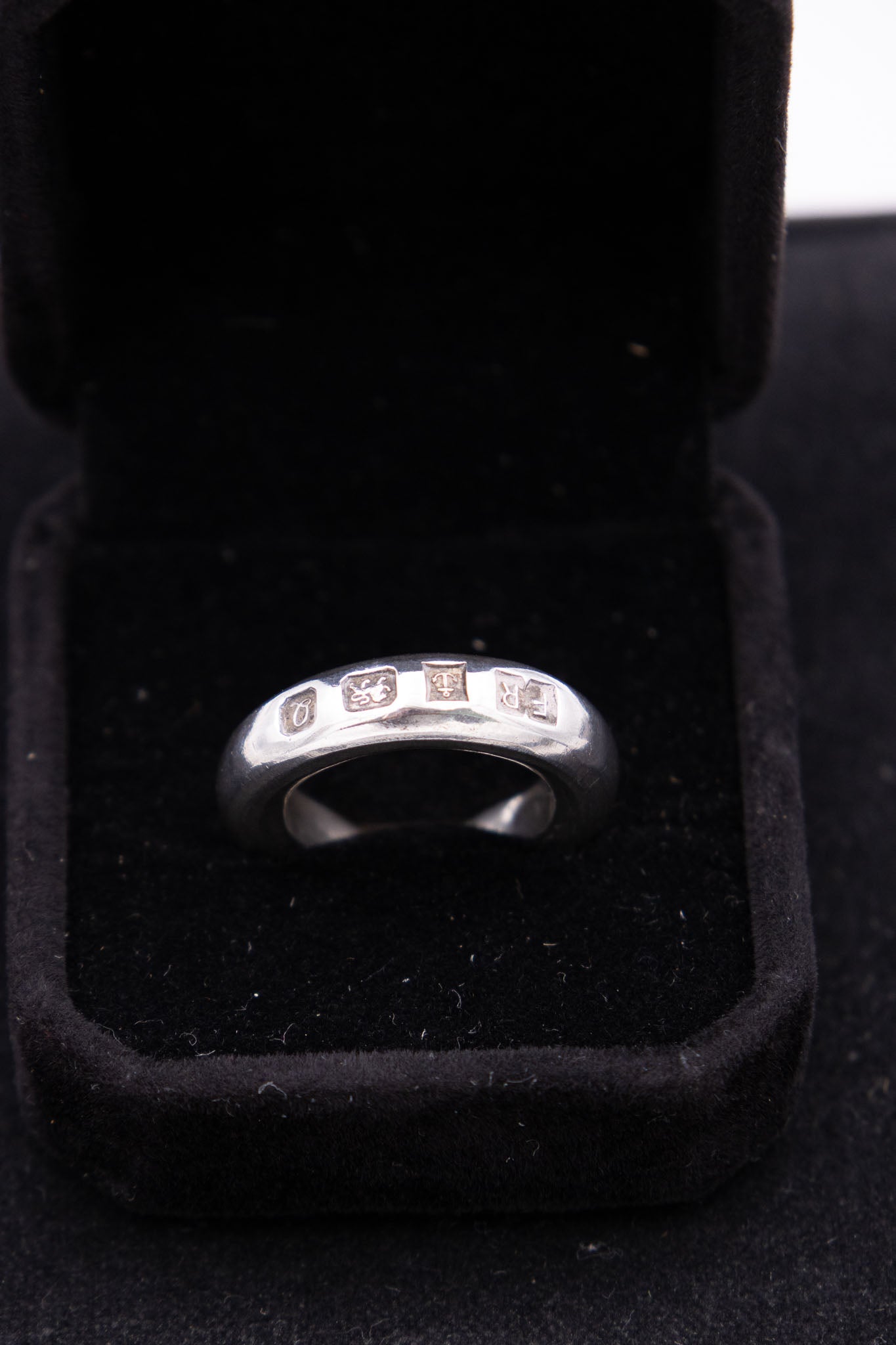 Vintage British Sterling Silver Halo Ring