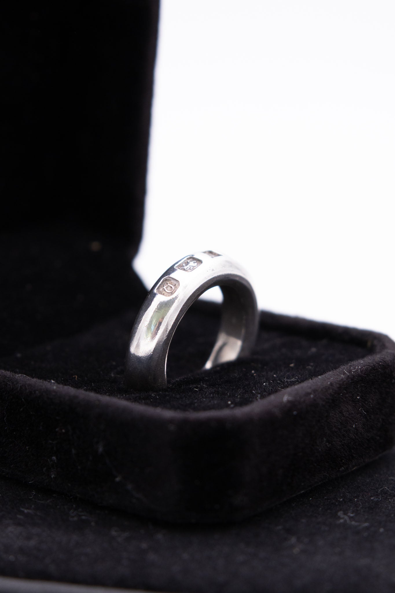 Vintage British Sterling Silver Halo Ring