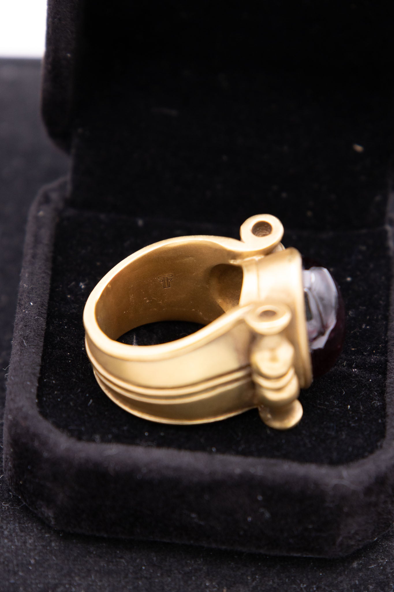 Titch Pleasance 18K Gold &amp; Ruby Ring