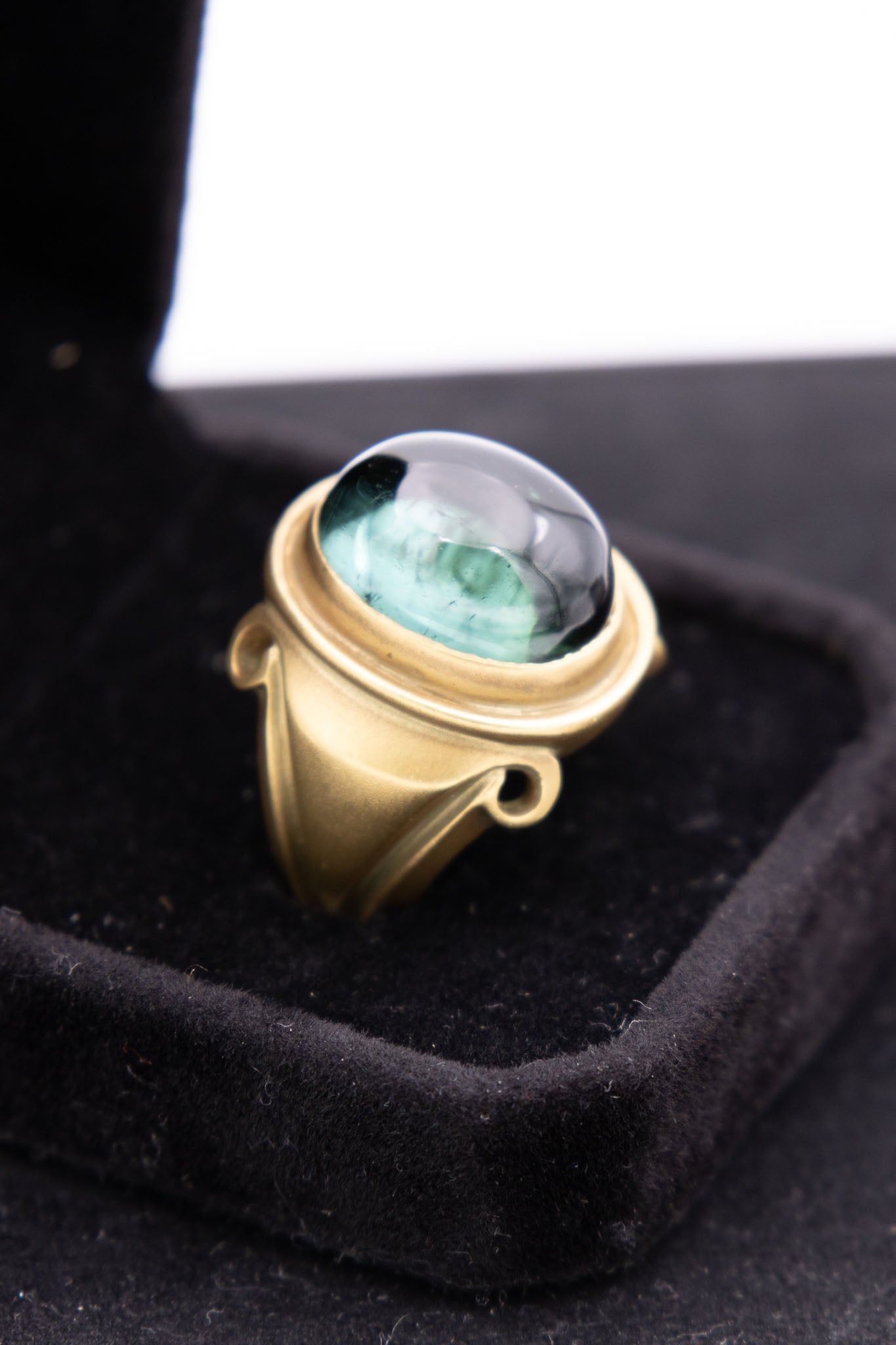 Titch Pleasance 18K Gold &amp; Green Onyx Ring