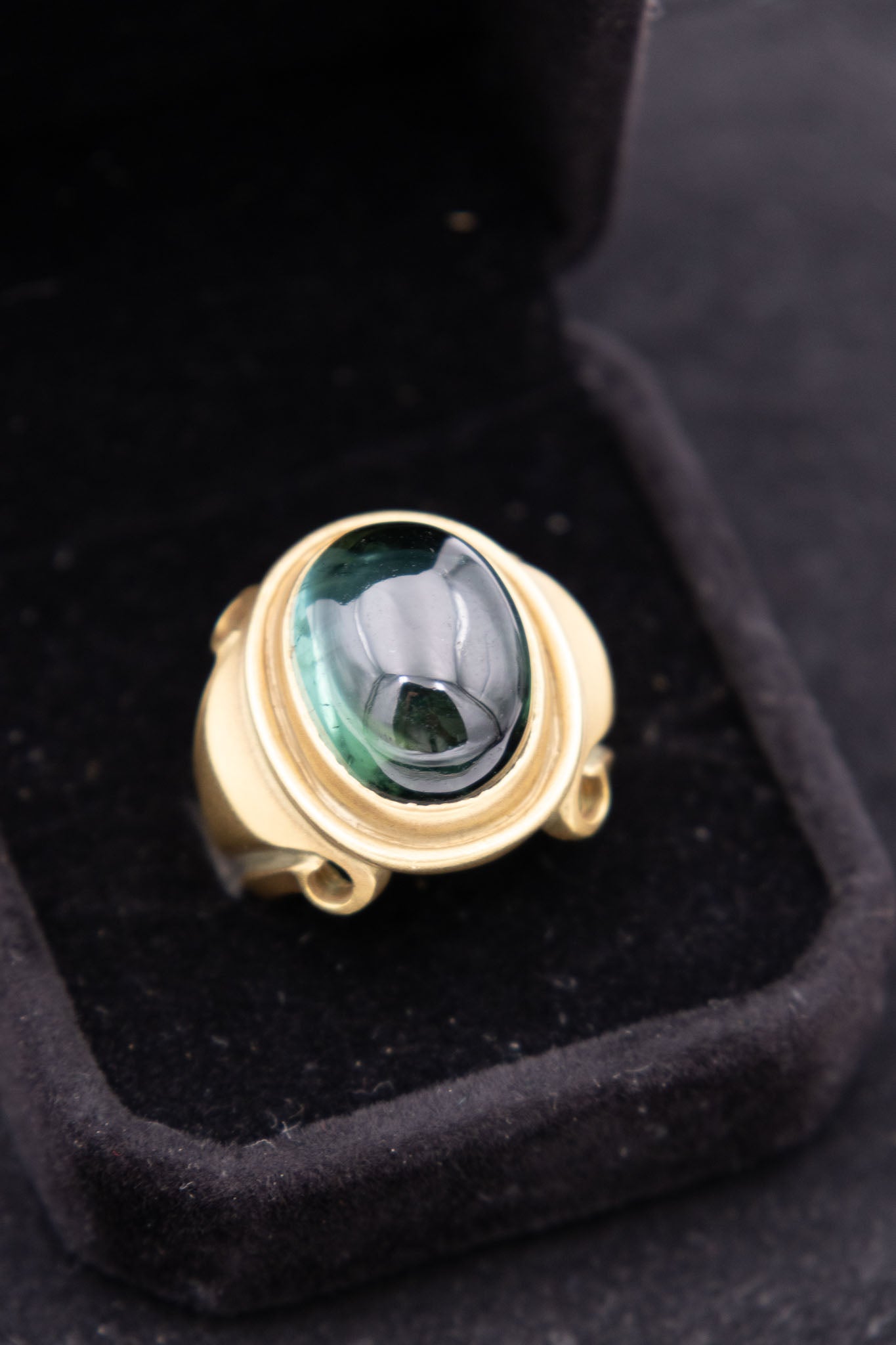 Titch Pleasance 18K Gold &amp; Green Onyx Ring