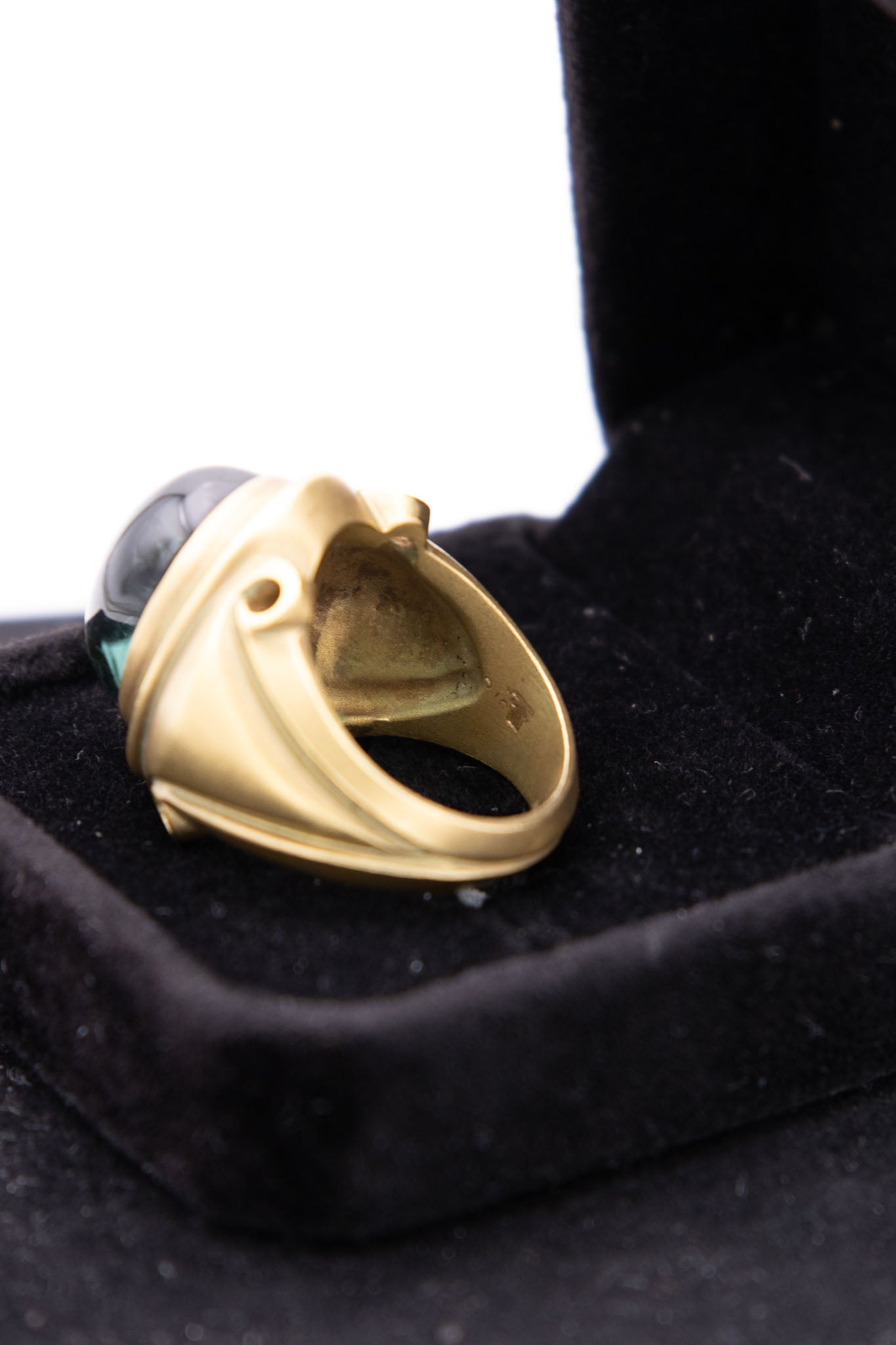 Titch Pleasance 18K Gold &amp; Green Onyx Ring