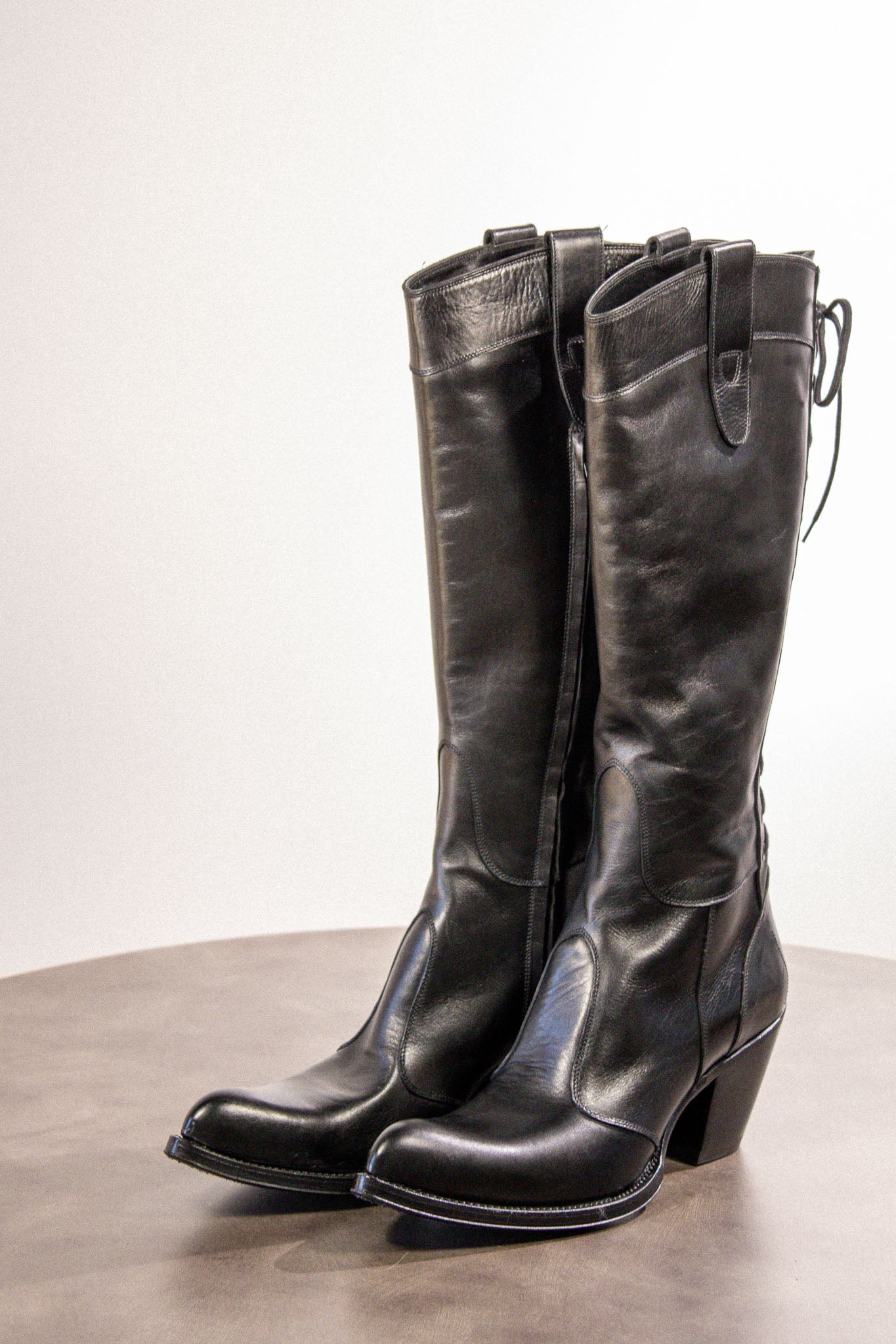 Gianni Barbato Danzica Lace-Up Leather Boot FT24 — Black / Nero