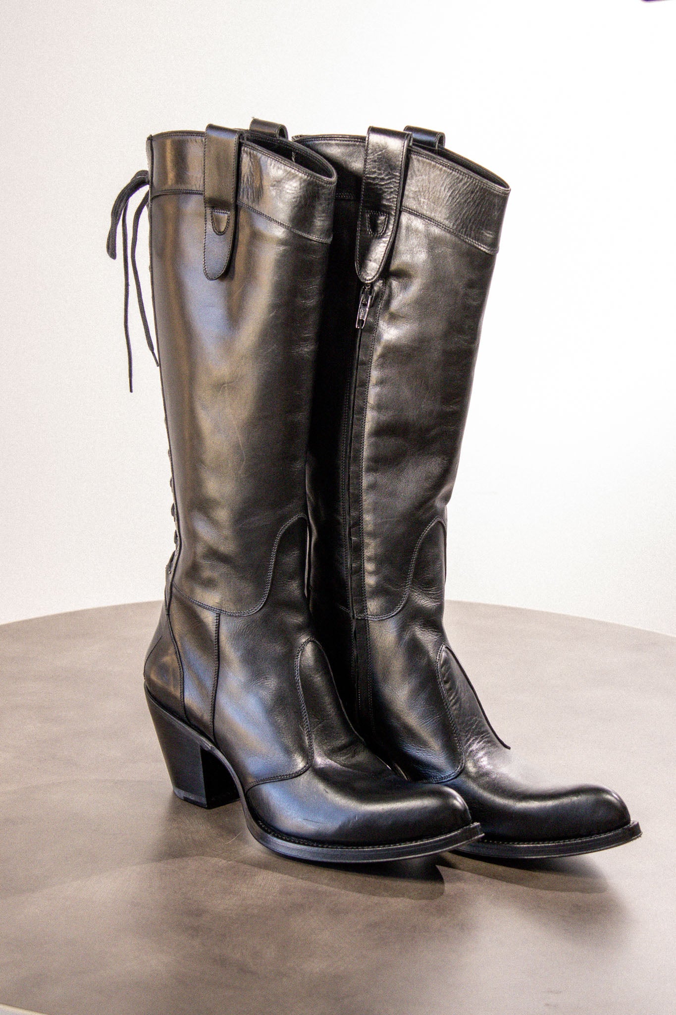 Gianni Barbato Danzica Lace-Up Leather Boot FT24 — Black / Nero