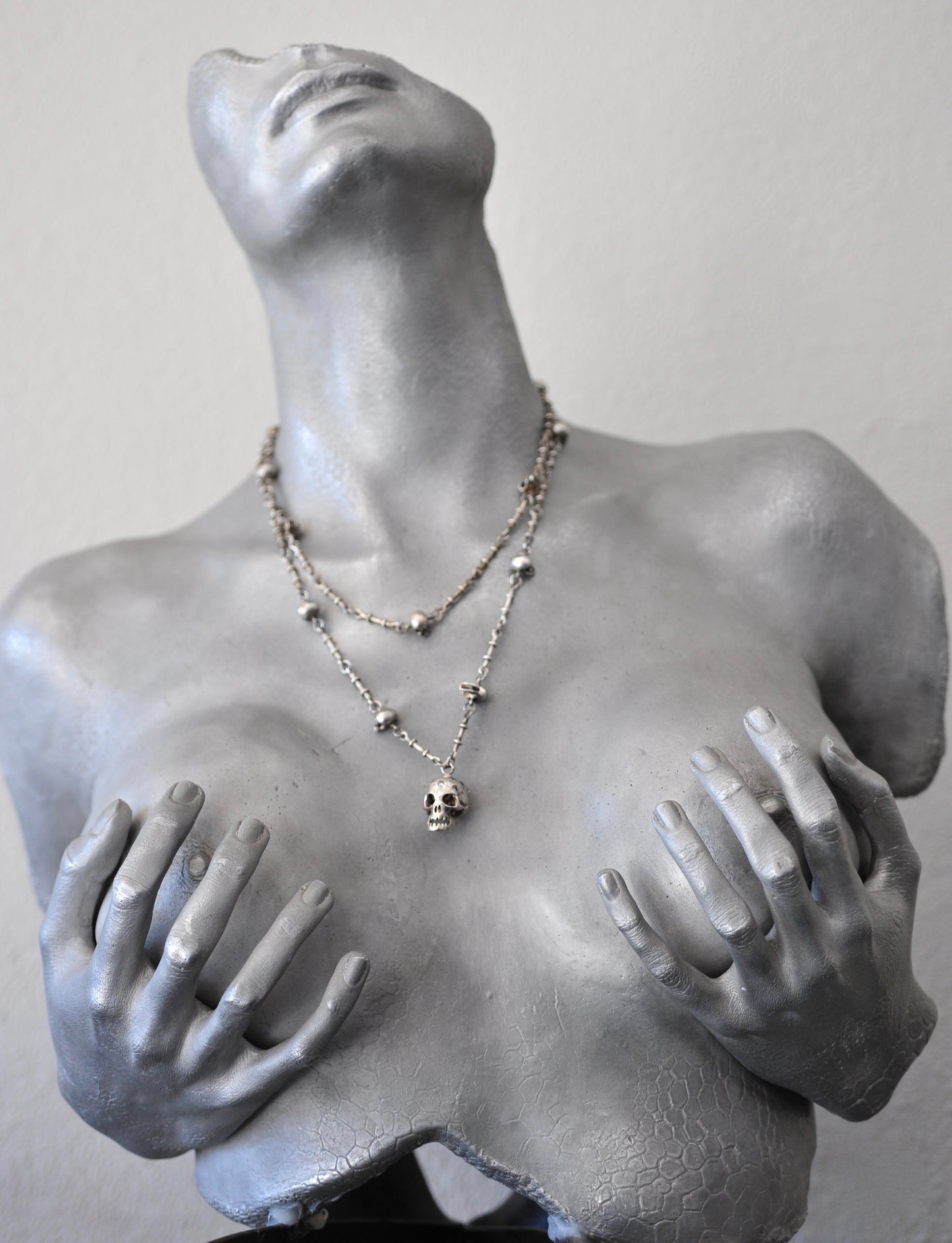 Sterling Silver Skull Necklace
