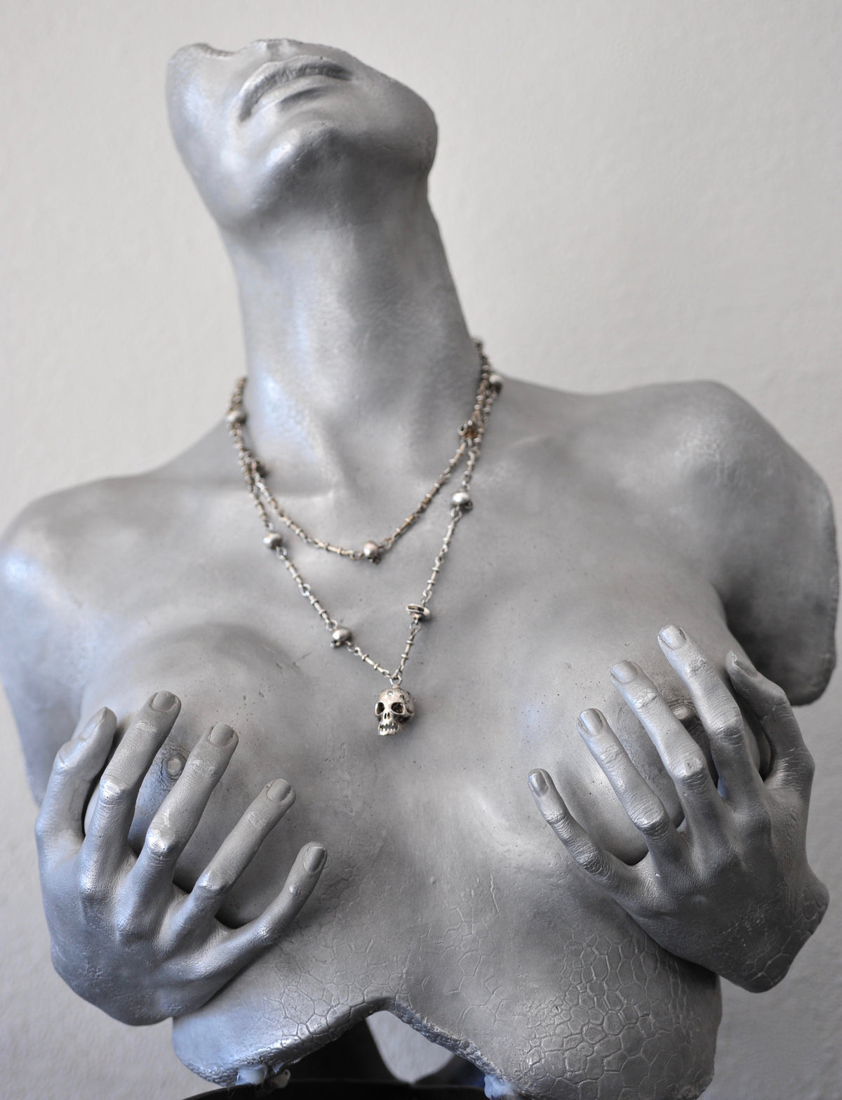 Sterling Silver Skull Necklace