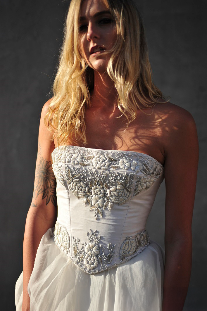 Eavis & Brown Corset TP82 White / White