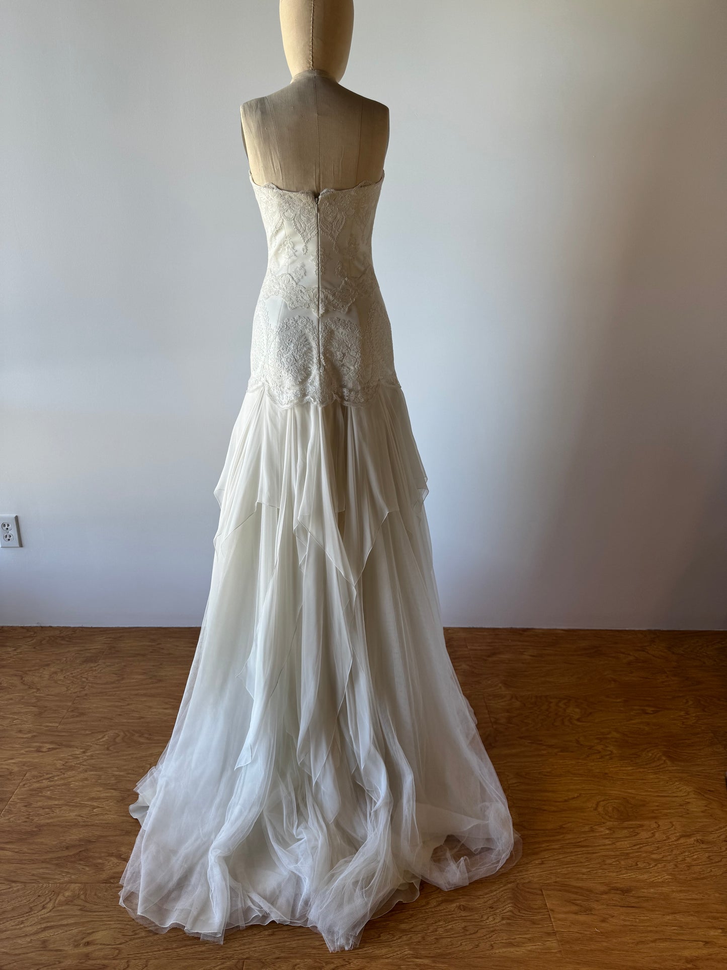 Yolan Kris Oporto Strapless Dress - Ivory