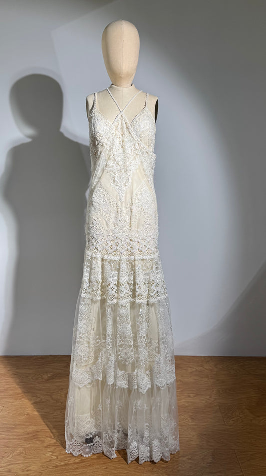 Yolan Kris Cameron Gown (2 Layers) - Ivory