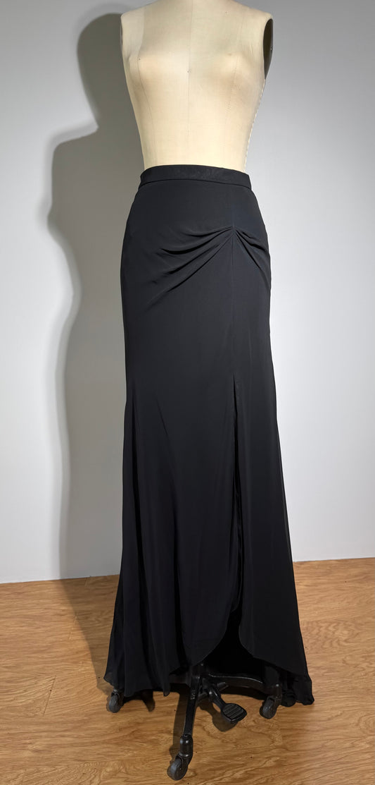 Yolan Kris Falda Skirt - Black