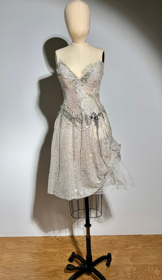 Trash Couture Funk Diva Short Dress - Nude