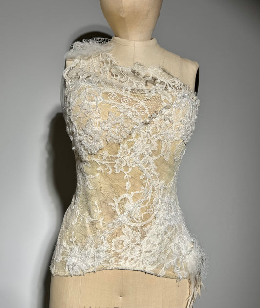 Trash Couture Sahara Moon Top - Ivory Champagne