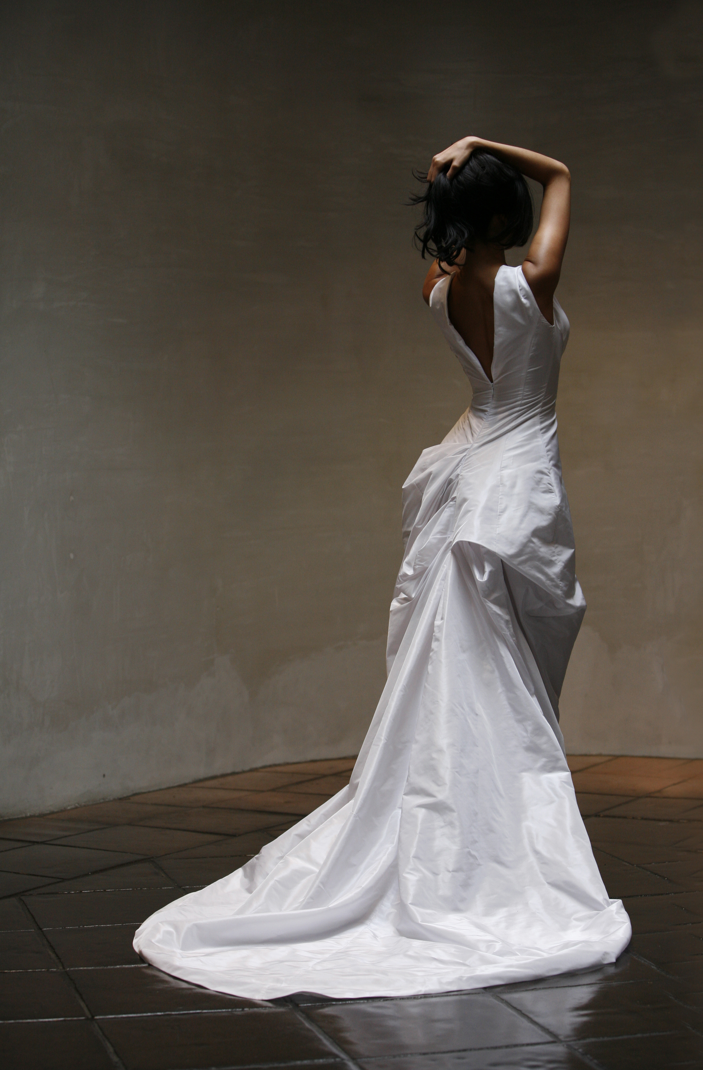 Marc Le Bihan Robe Grande Traine Silk - Ivory